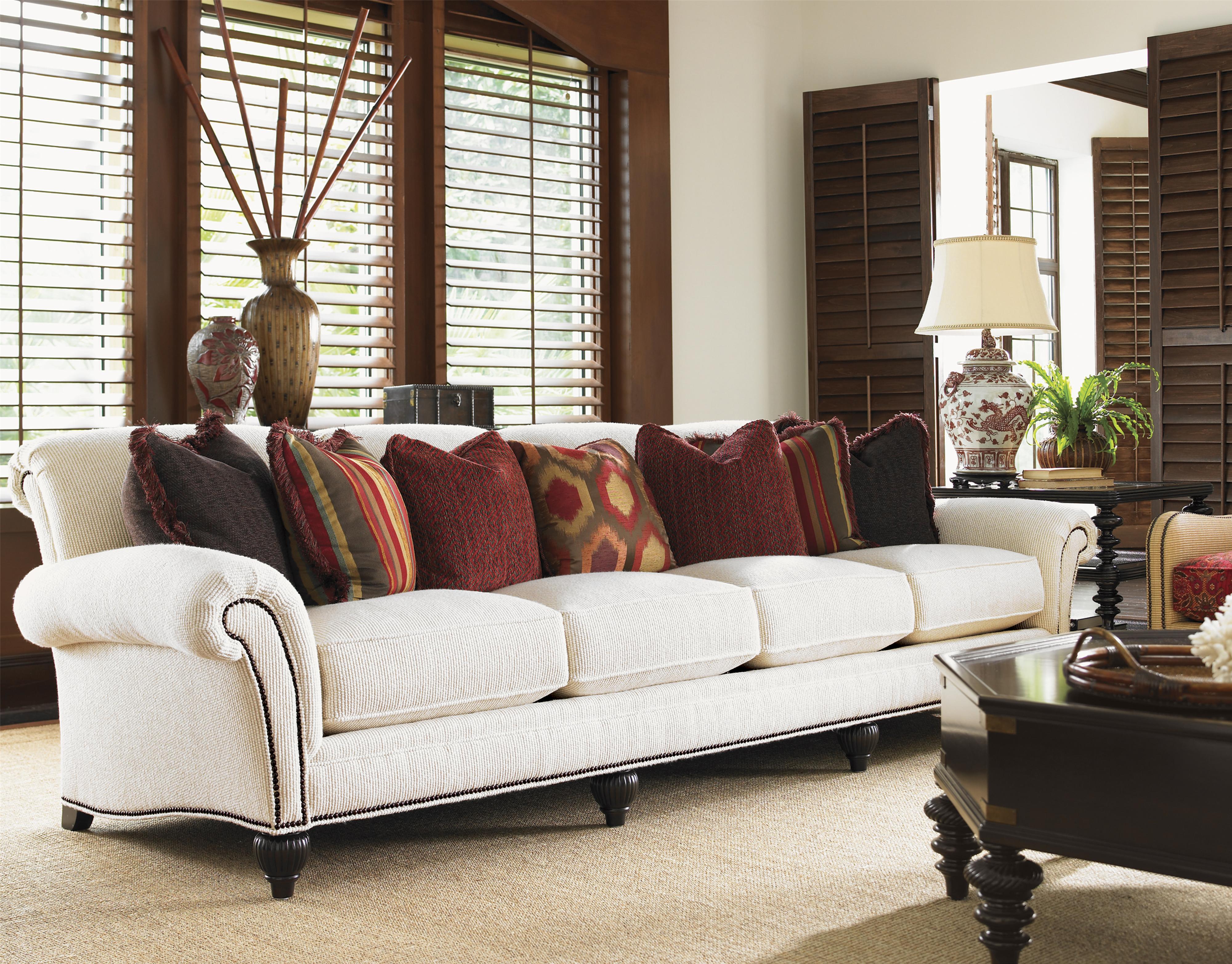 Tommy Bahama Home Royal Kahala 769934 Edgewater Rolled Arm Extended